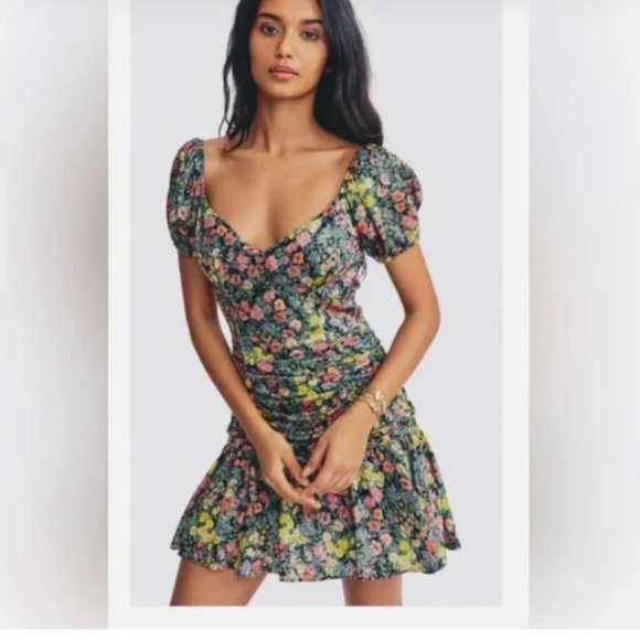 LoveShackFancy Ambrette Ditsy Floral Mini Dress 💐